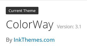 Colorway Version 3.1 Wordpress defailt theme